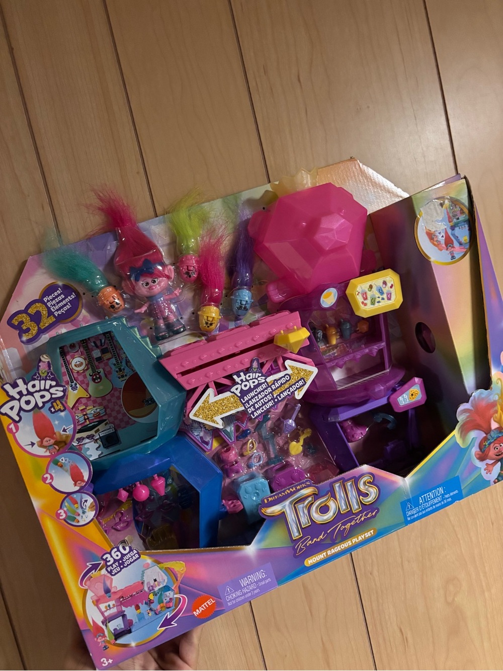 Trolls Hair Pops Styling Playset in Pink, Purple, Blue, Yellow, Green